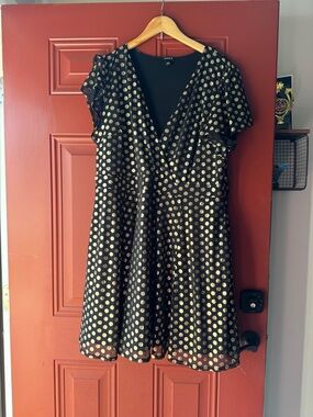 torrid Black Top with Gold Trim